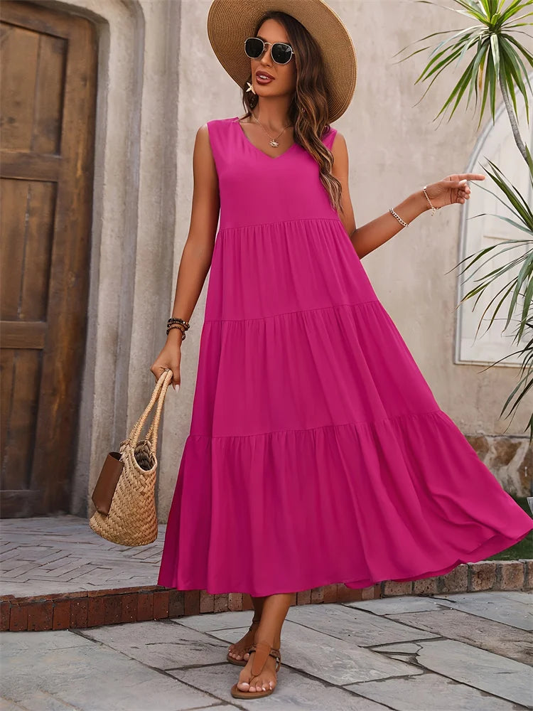 Vestido Amélia – Elegância Clássica com Toque de Doçura