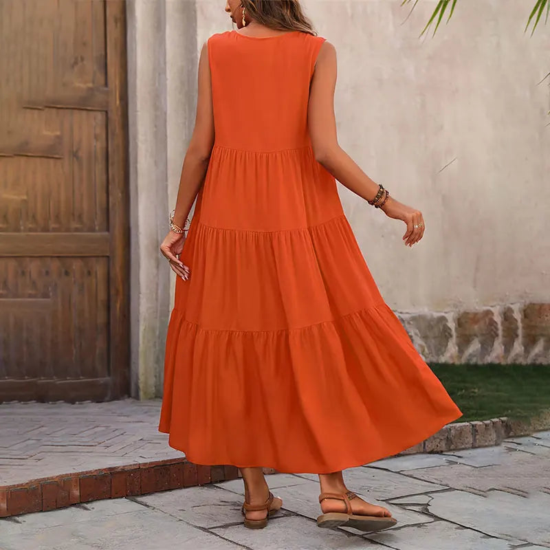 Vestido Amélia – Elegância Clássica com Toque de Doçura