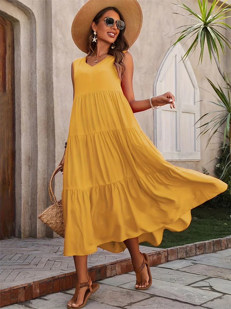 Vestido Amélia – Elegância Clássica com Toque de Doçura