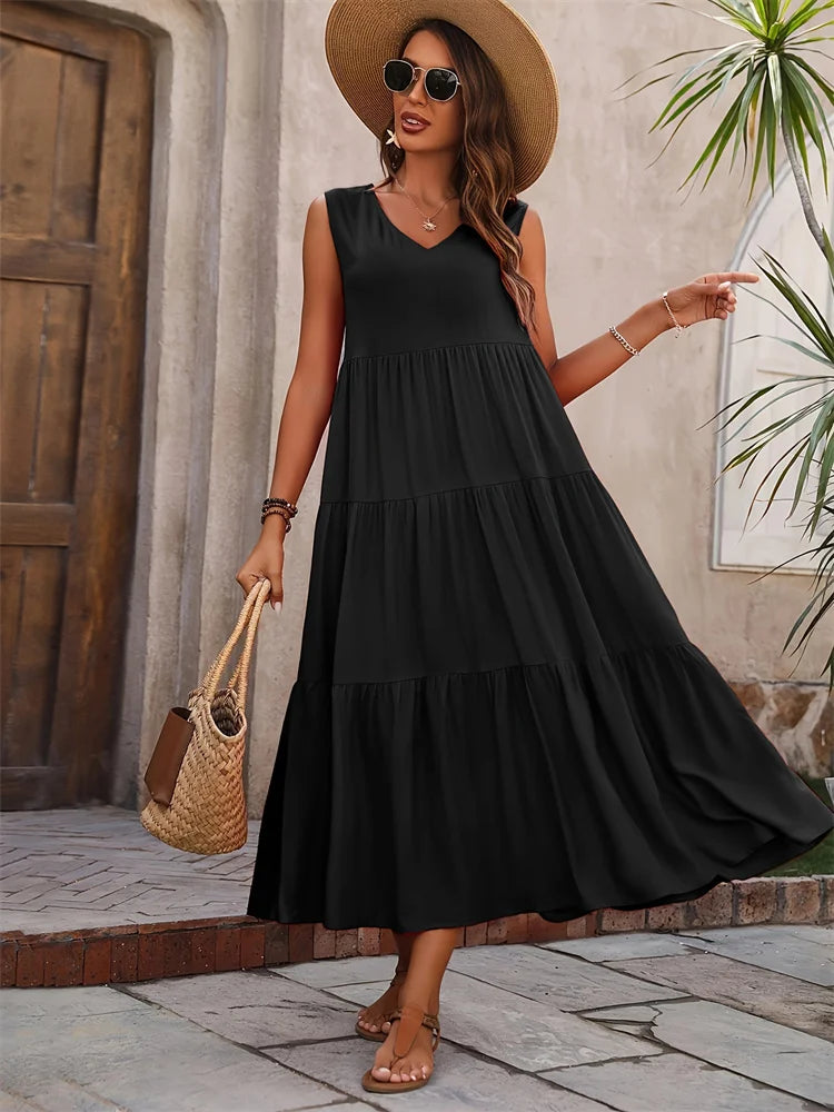 Vestido Amélia – Elegância Clássica com Toque de Doçura