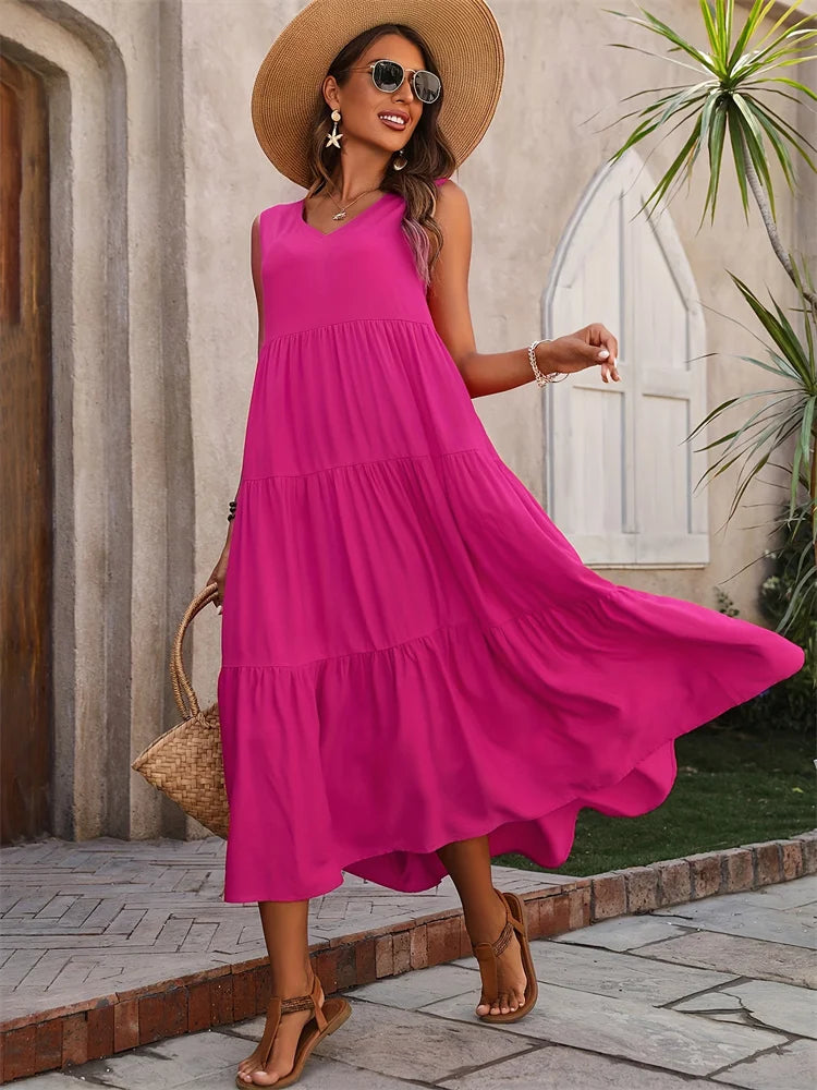 Vestido Amélia – Elegância Clássica com Toque de Doçura