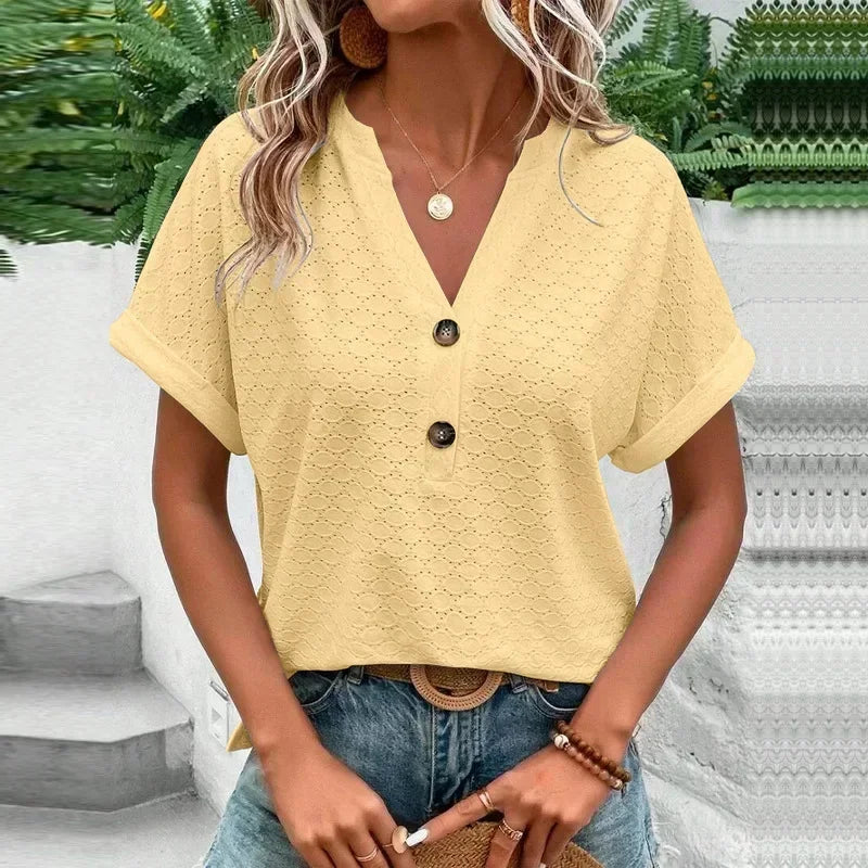 Camiseta Casual vintage elegante verão streetwear