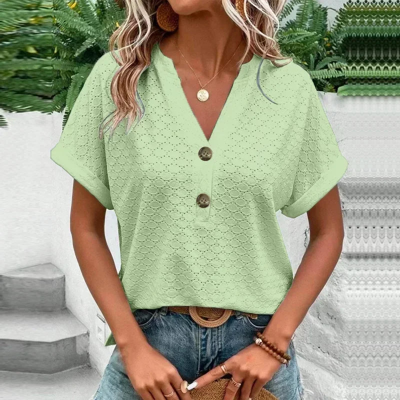 Camiseta Casual vintage elegante verão streetwear