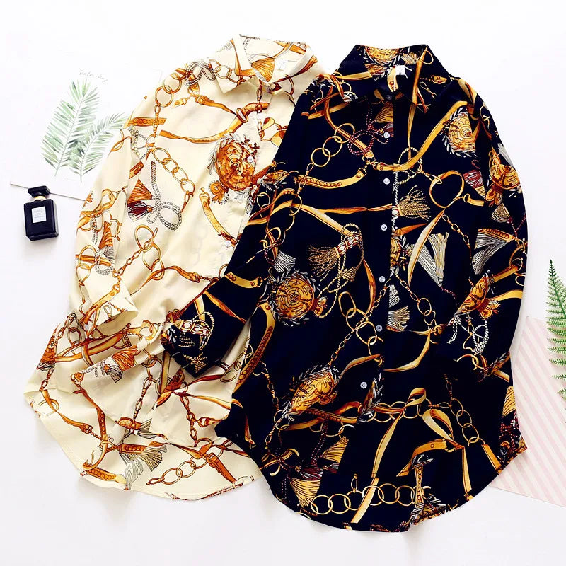 Camisa vintage com botões