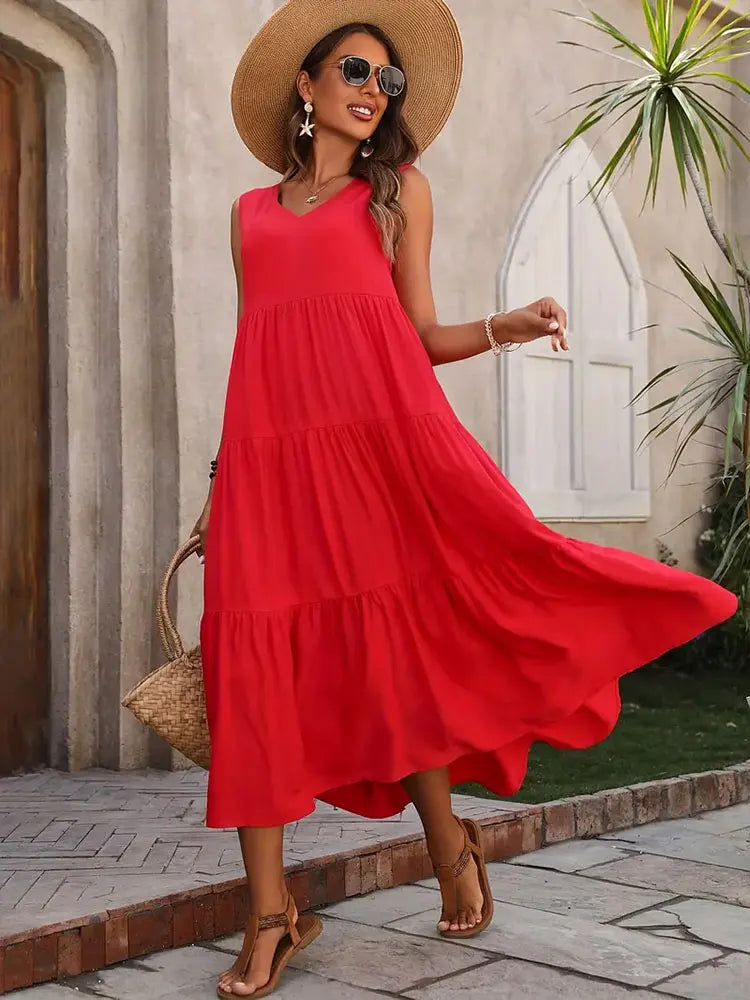 Vestido Amélia – Elegância Clássica com Toque de Doçura