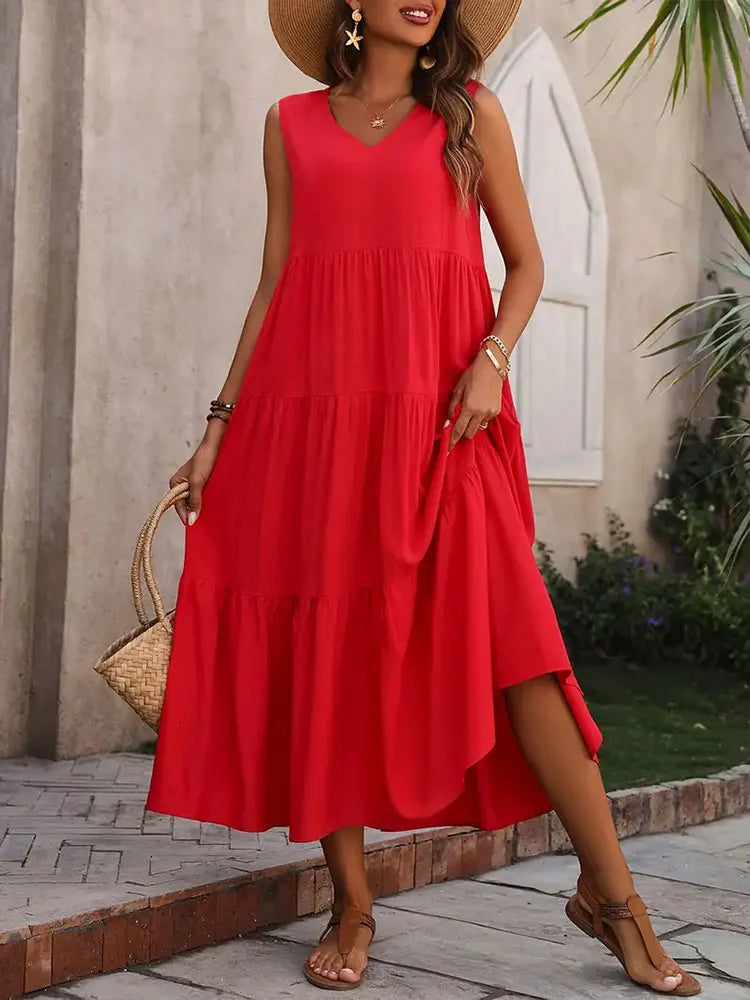 Vestido Amélia – Elegância Clássica com Toque de Doçura