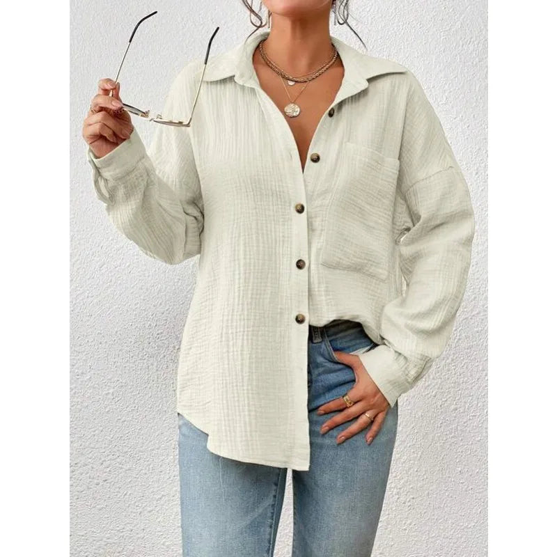 Camisa vintage grande solta casual
