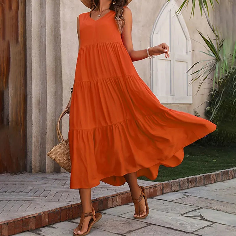 Vestido Amélia – Elegância Clássica com Toque de Doçura
