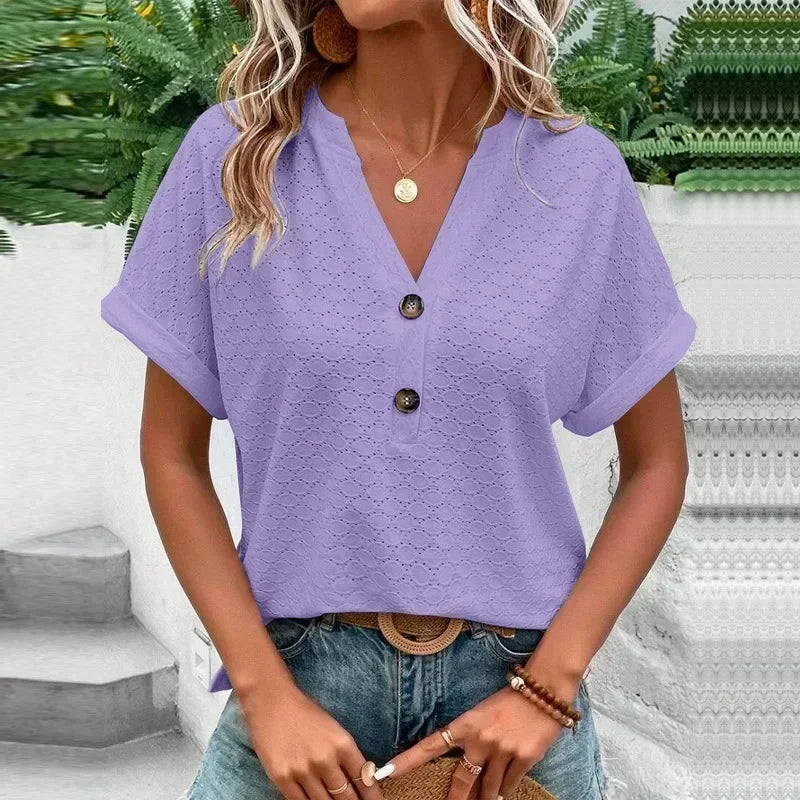 Camiseta Casual vintage elegante verão streetwear