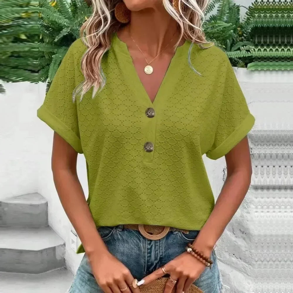 Camiseta Casual vintage elegante verão streetwear