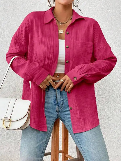 Camisa vintage grande  solta casual