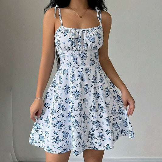 Vestido com estampa floral