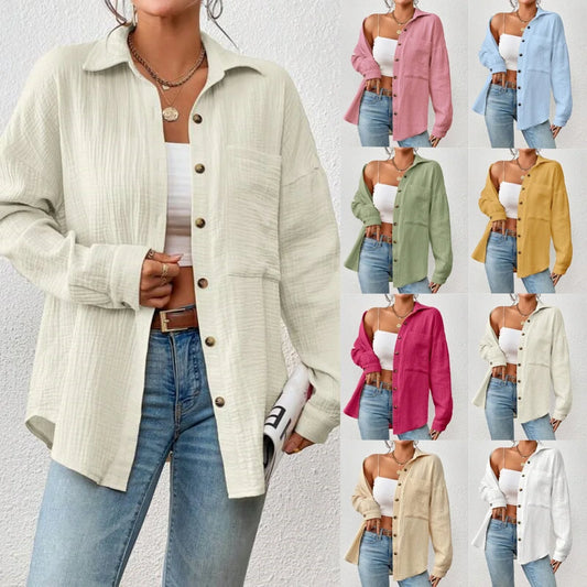 Camisa vintage grande  solta casual