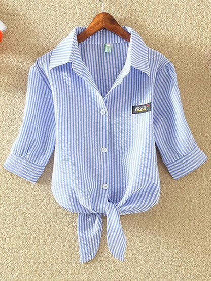 Camisa chiffon  de manga curta