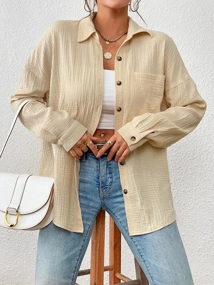 Camisa vintage grande  solta casual