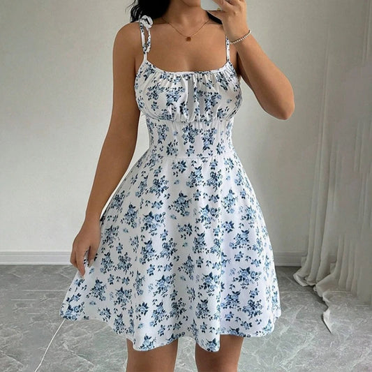 Vestido com estampa floral