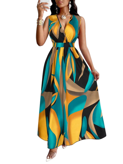 Vestido Aurora – vibrante e encantador, perfeito para manhãs de primavera.