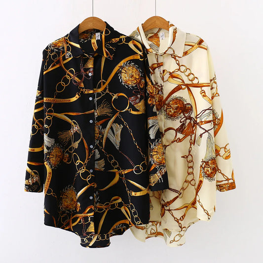 Camisa vintage com botões